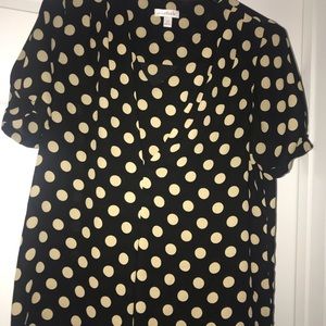 Charming Charlie polka dot top